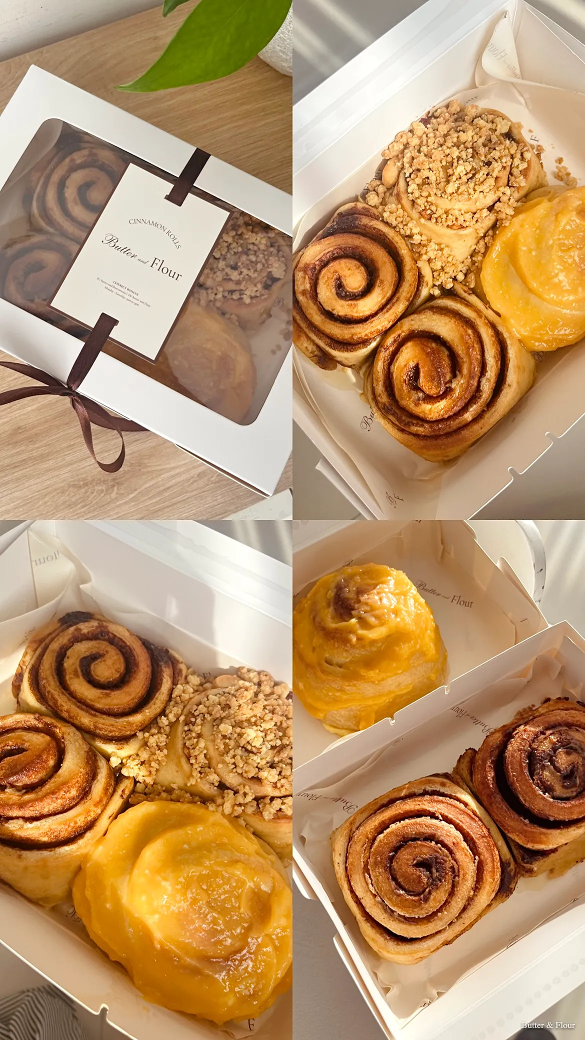 Butter and Flour gift box with ribbon — packaging